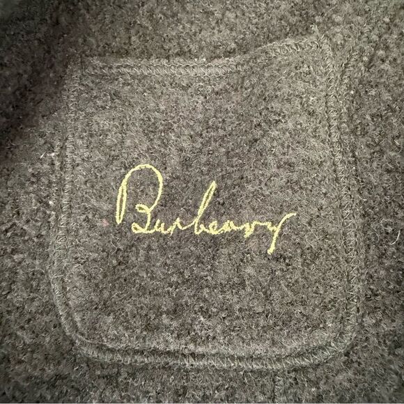 Burberry Jacket Coat Wool Button Black 12 Year/152 CM - Picture 7 of 10